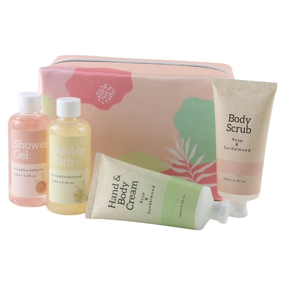 BLOOM SPRING BATH &amp; BODY SET WITH COSMETIC BAG