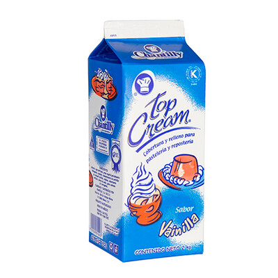 Top Cream Vainilla 2 Lt Caja 4 piezas