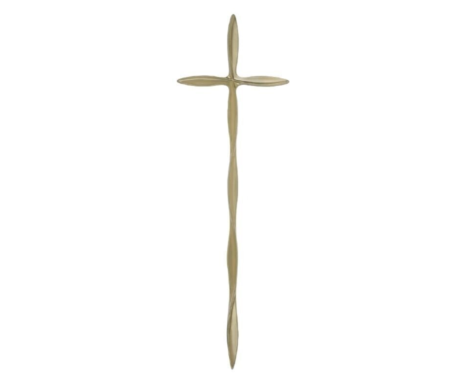Kreuz aus Zamak für Särge Linie 501, Antik-Messing-Finish