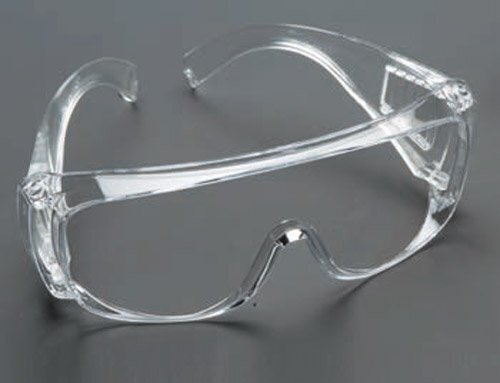 Neutrales Schutzbrillenmodell zum Aufsetzen