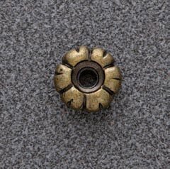 Dekorative Rose in Zamak-Linie 790 Antikmessing-Finish