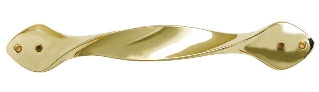 Brückengriff aus Delo-Zamak mit poliertem Messing-Finish