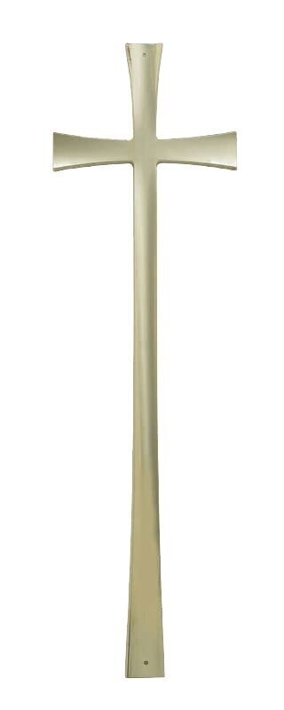 Zamak-Kreuz für Särge Serie 319 mit poliertem Messing-Finish