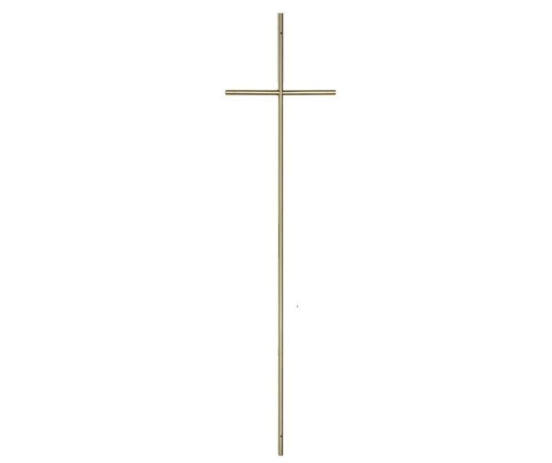 Stahlkreuz für Särge Linie 451, Messing poliert
