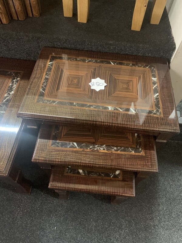 Cougar Brown Nest Table Set of 3