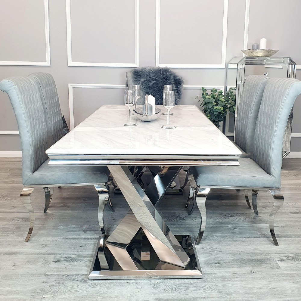 1.8M Xavier Marble Dining Table