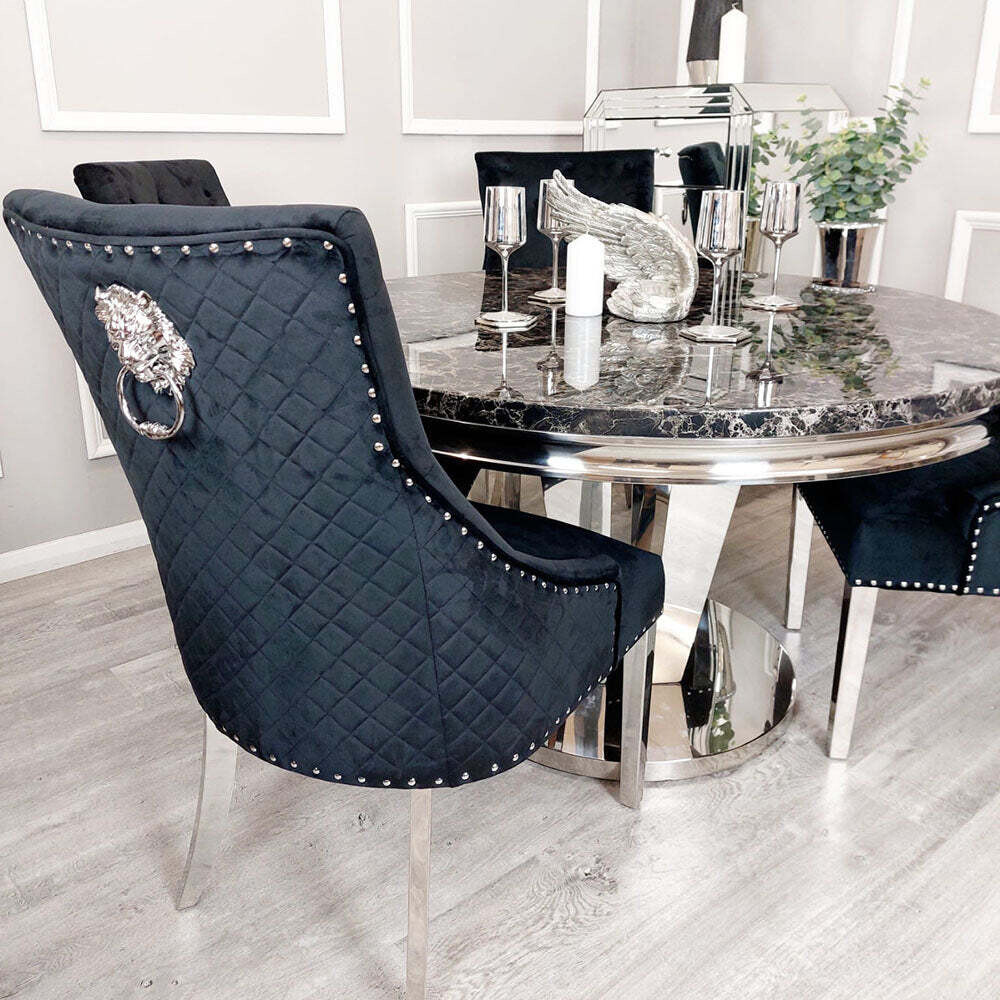 Bentayga Lion Knocker Dining Chair