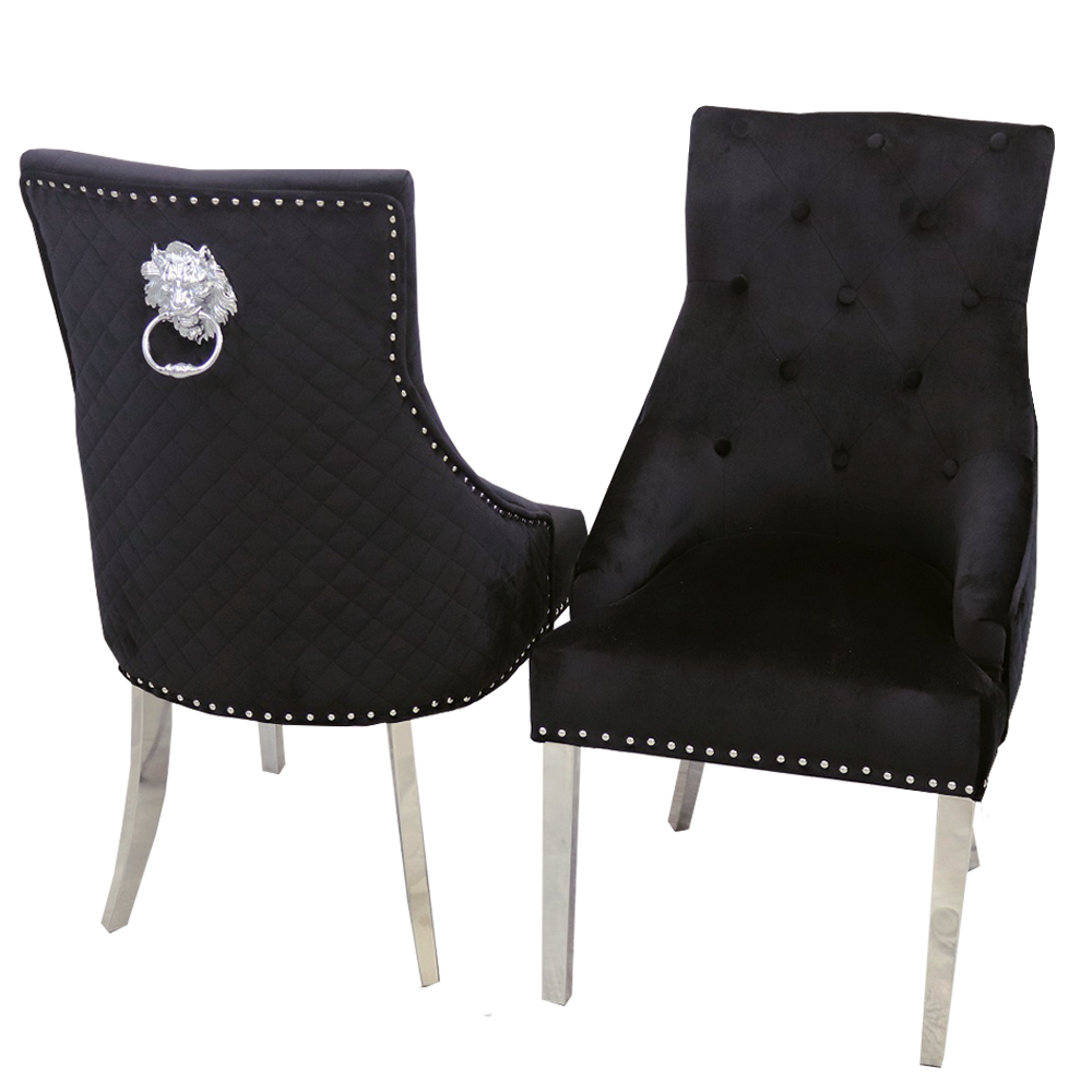 Bentayga Lion Knocker Dining Chair