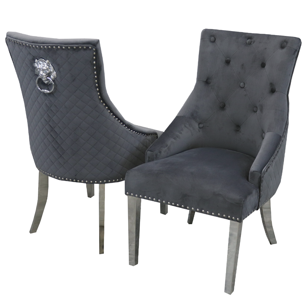 Bentayga Lion Knocker Dining Chair