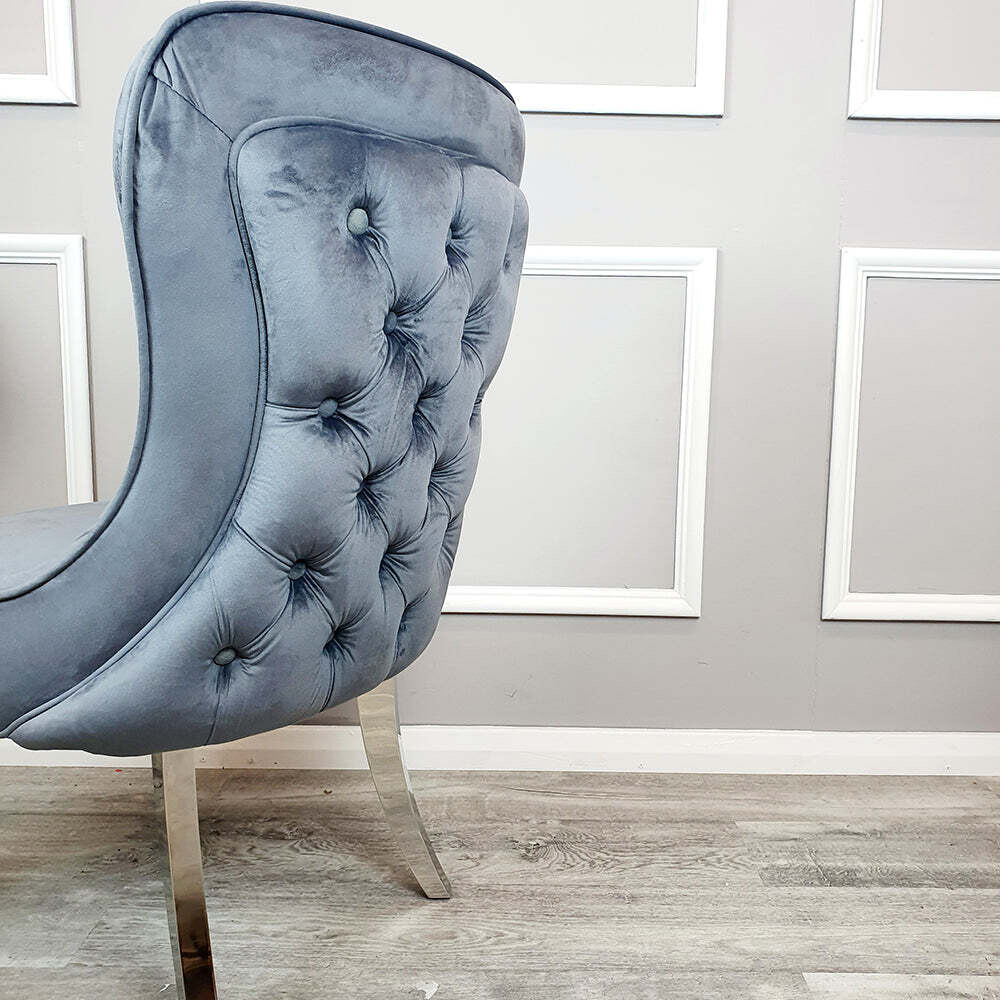 Malia Straight Velvet Dining Chairs