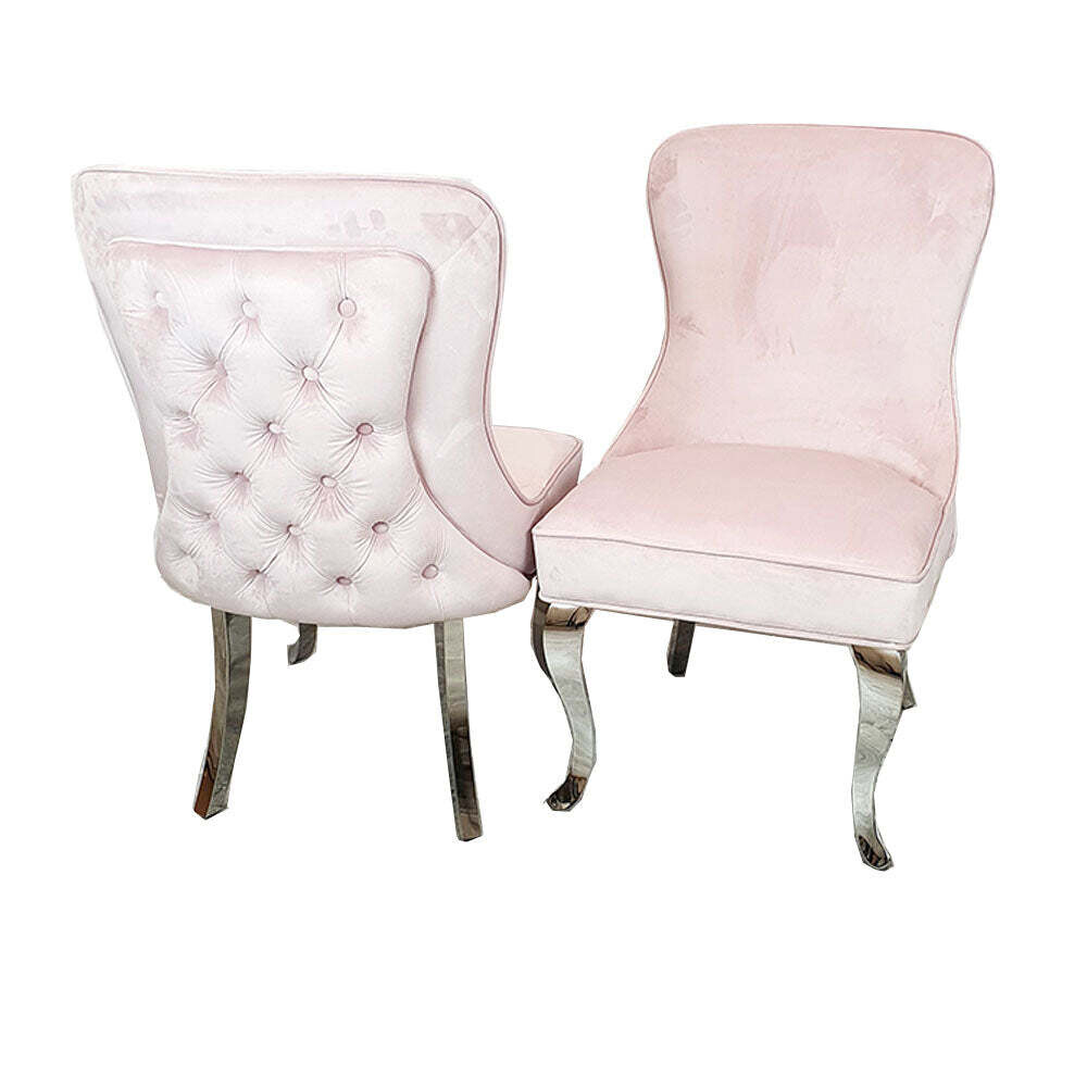 Malia Straight Velvet Dining Chairs
