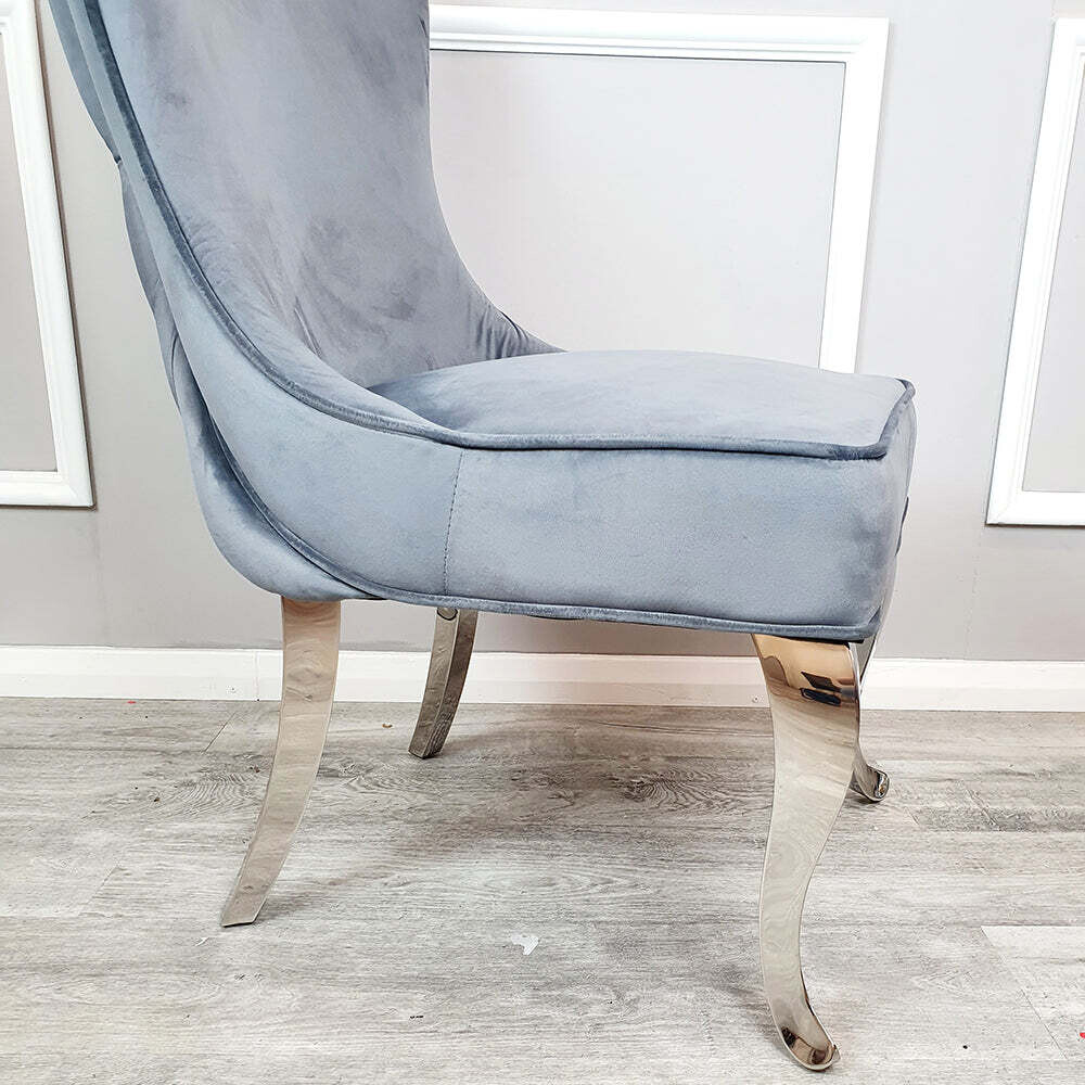 Malia Straight Velvet Dining Chairs