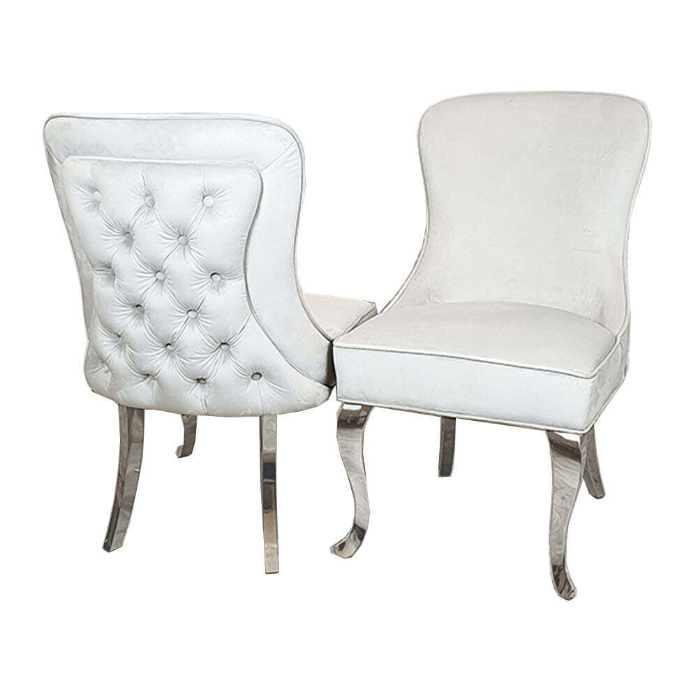 Malia Straight Velvet Dining Chairs