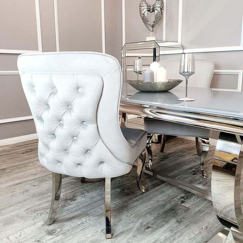 Malia Straight Velvet Dining Chairs