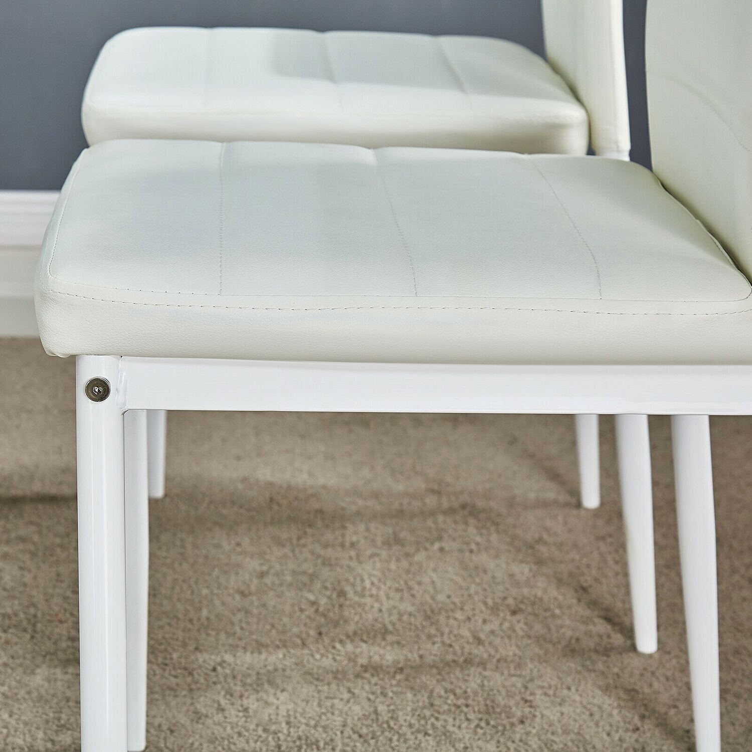 Bruno White Dining Chairs