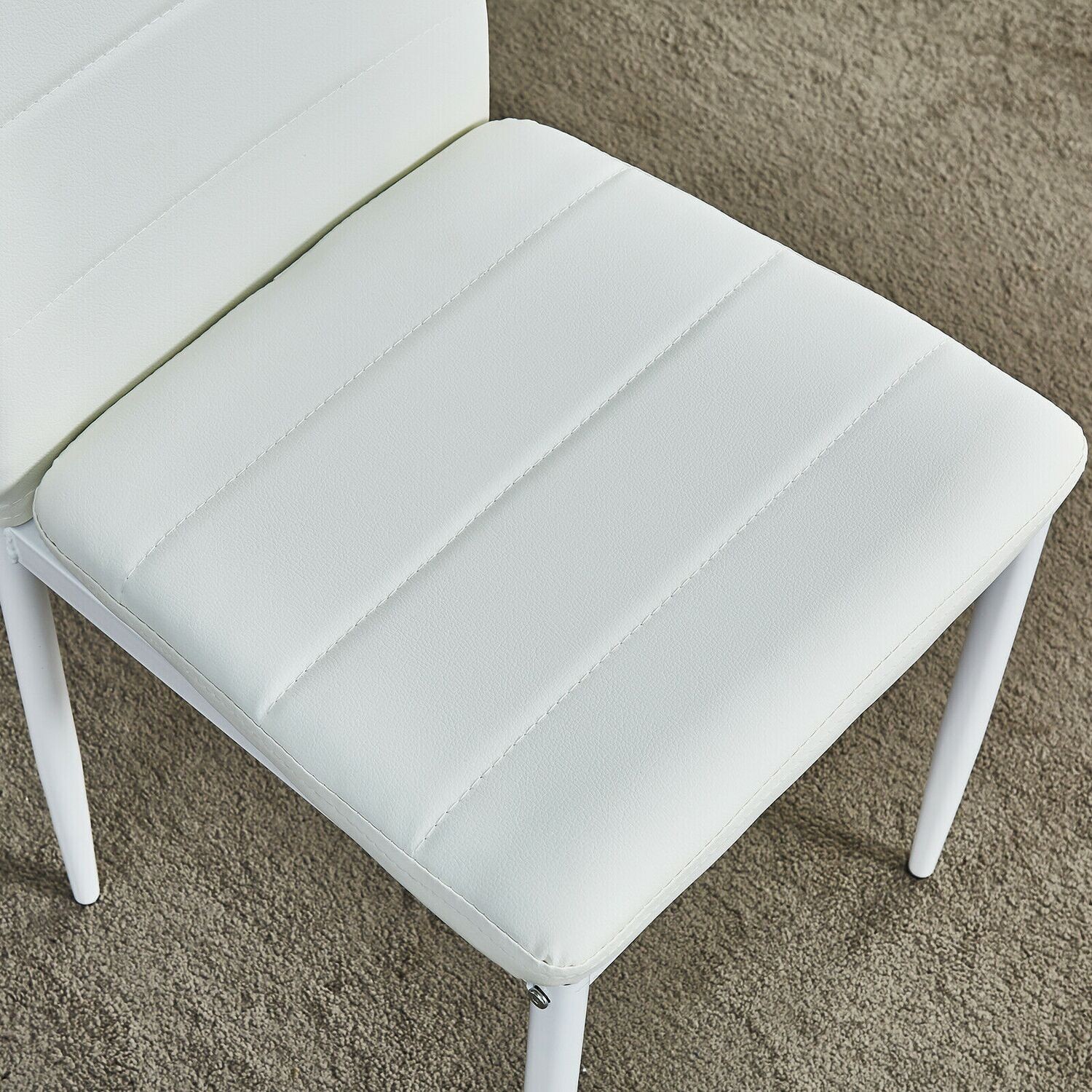 Bruno White Dining Chairs