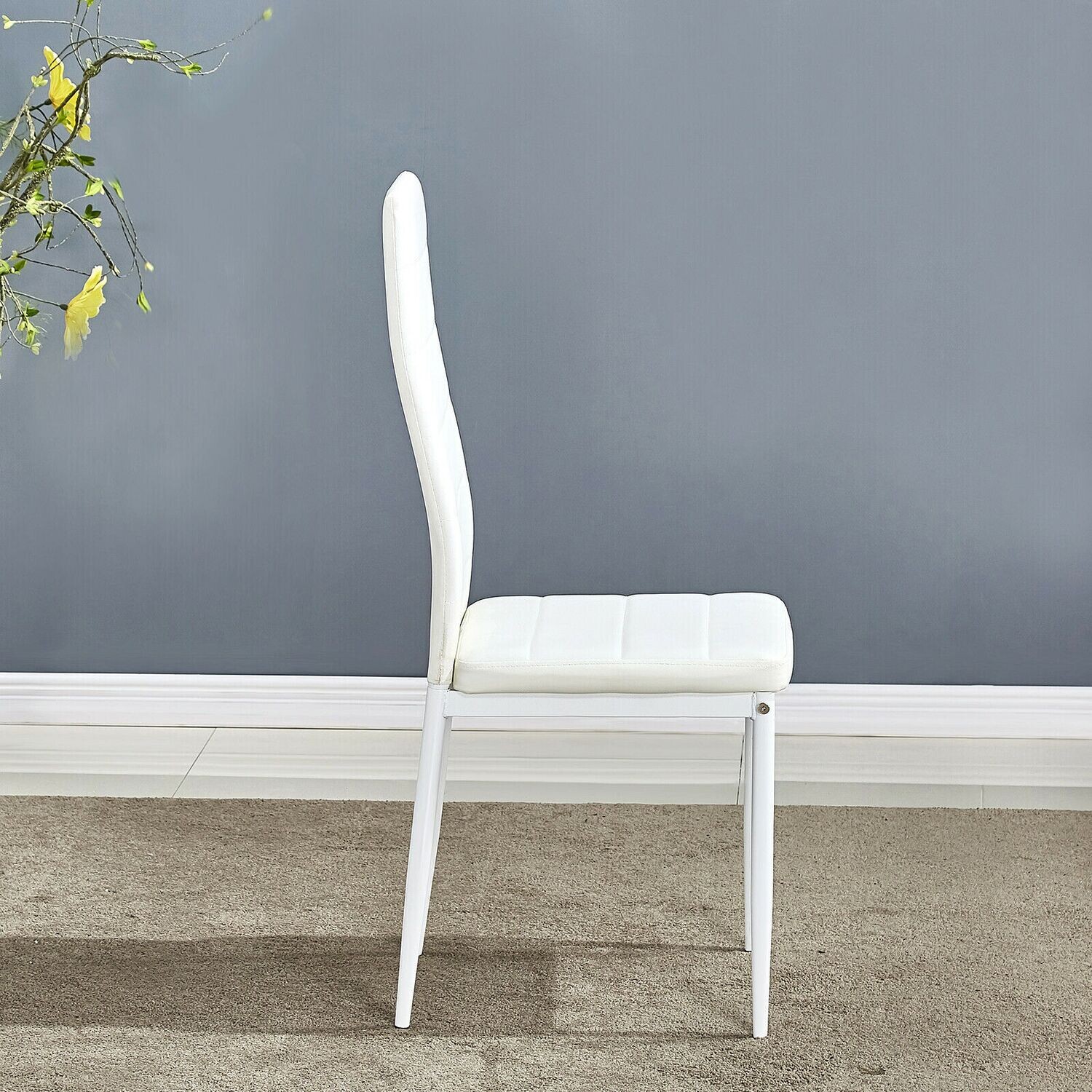 Bruno White Dining Chairs