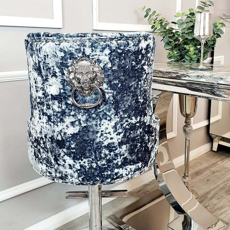 Denmark Crushed Velvet Bar Stool