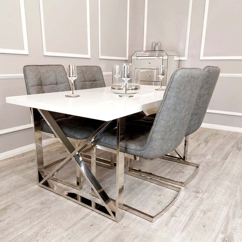 Roma 1.6 Dining Table with 4 Tolan Chairs