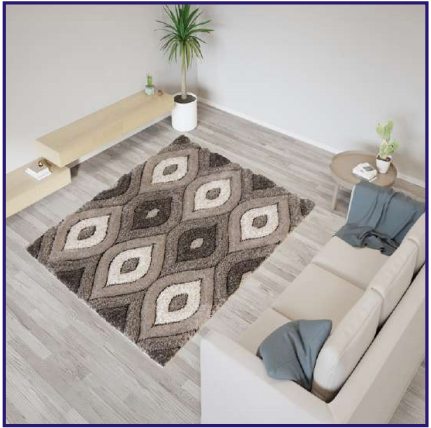 3D TearDrop Collection, Colour: Silver-Grey