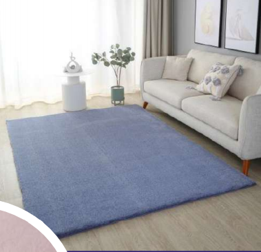 Plain Rabbit Fur Collection, Colour: Blue