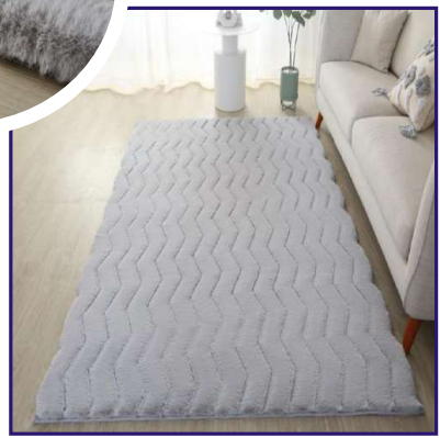 3D Rabbit Fur Collection, Colour: Silver