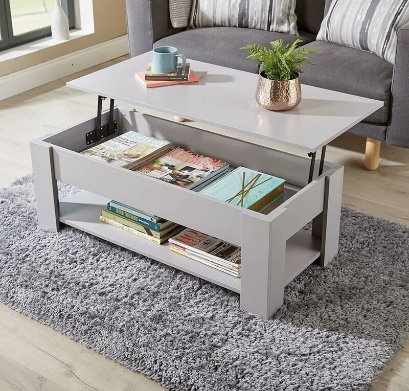 Noah Grey Storage Coffee Table