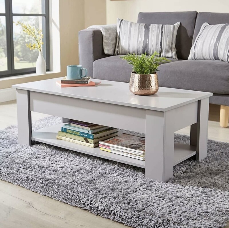 Noah Grey Storage Coffee Table