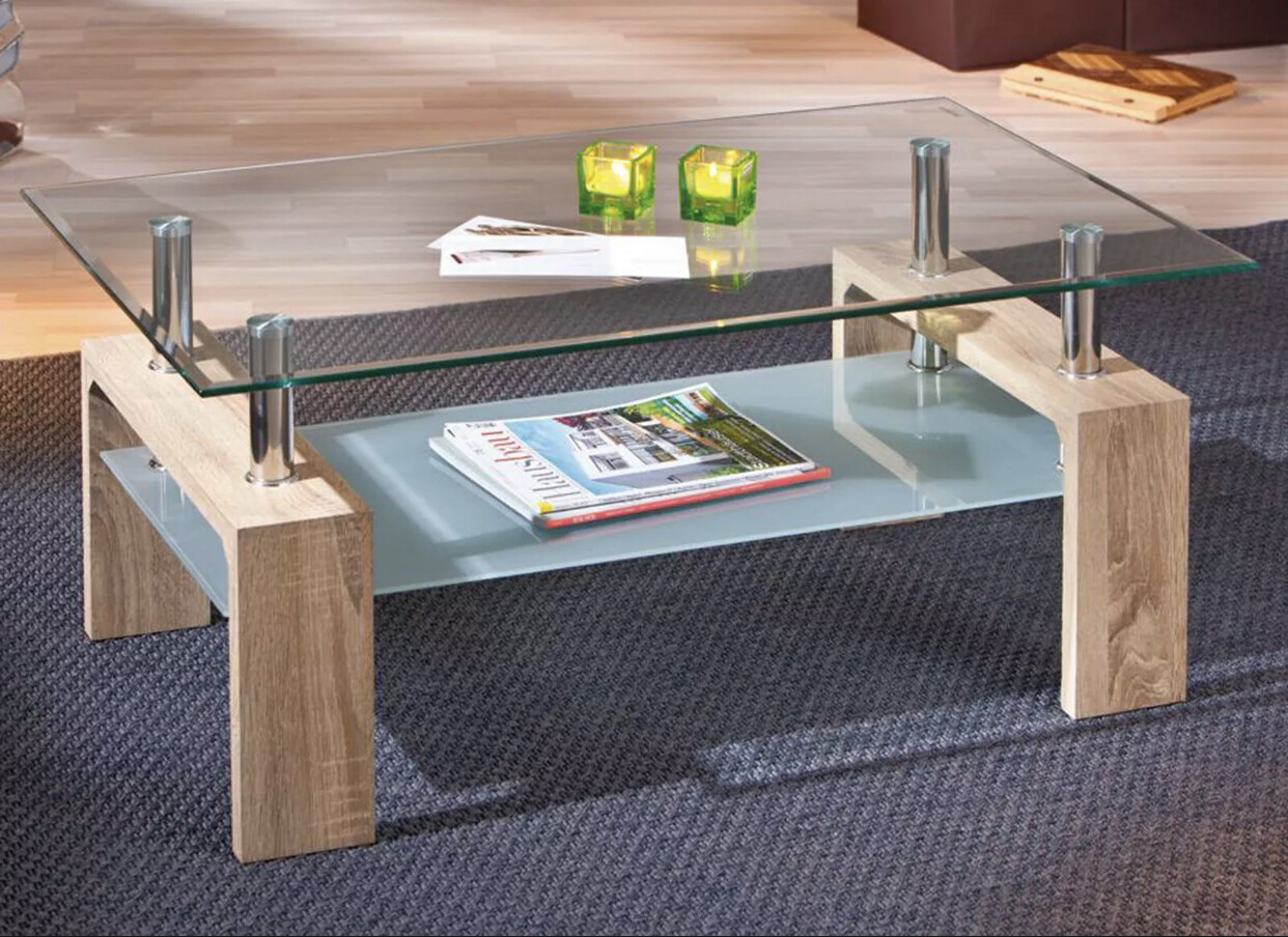 Chonks Glass Coffee Table