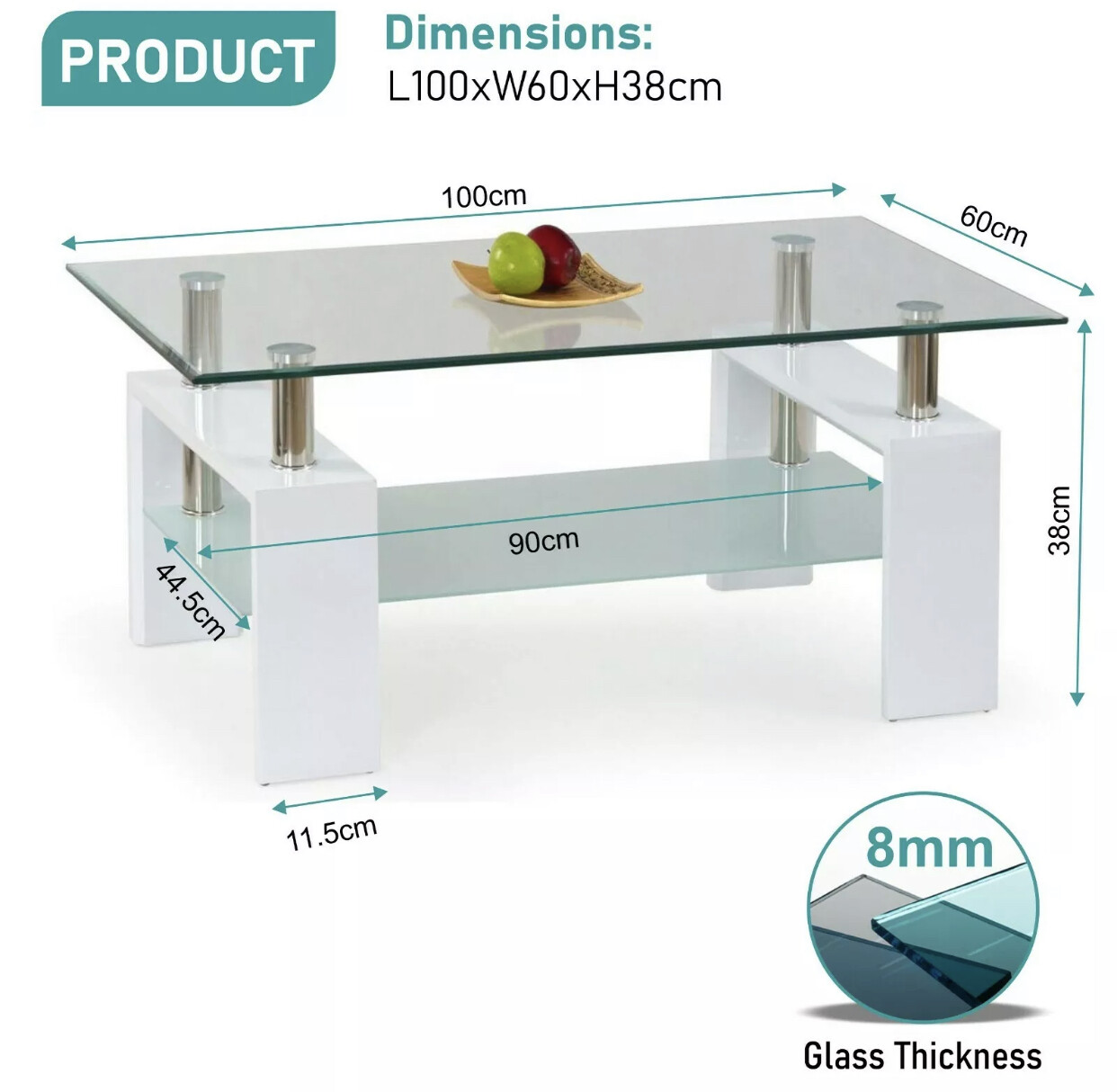 Chonks Glass Coffee Table