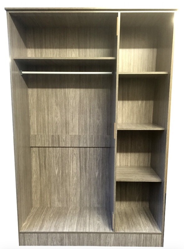 Alayna High Gloss 3 door Wardrobe