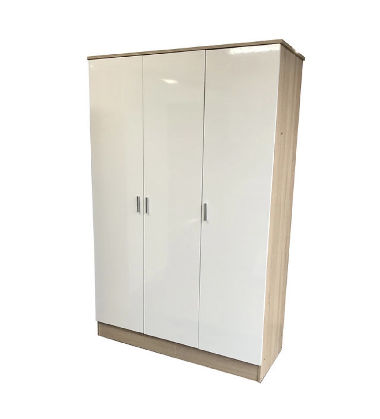 Alayna High Gloss 3 door Wardrobe