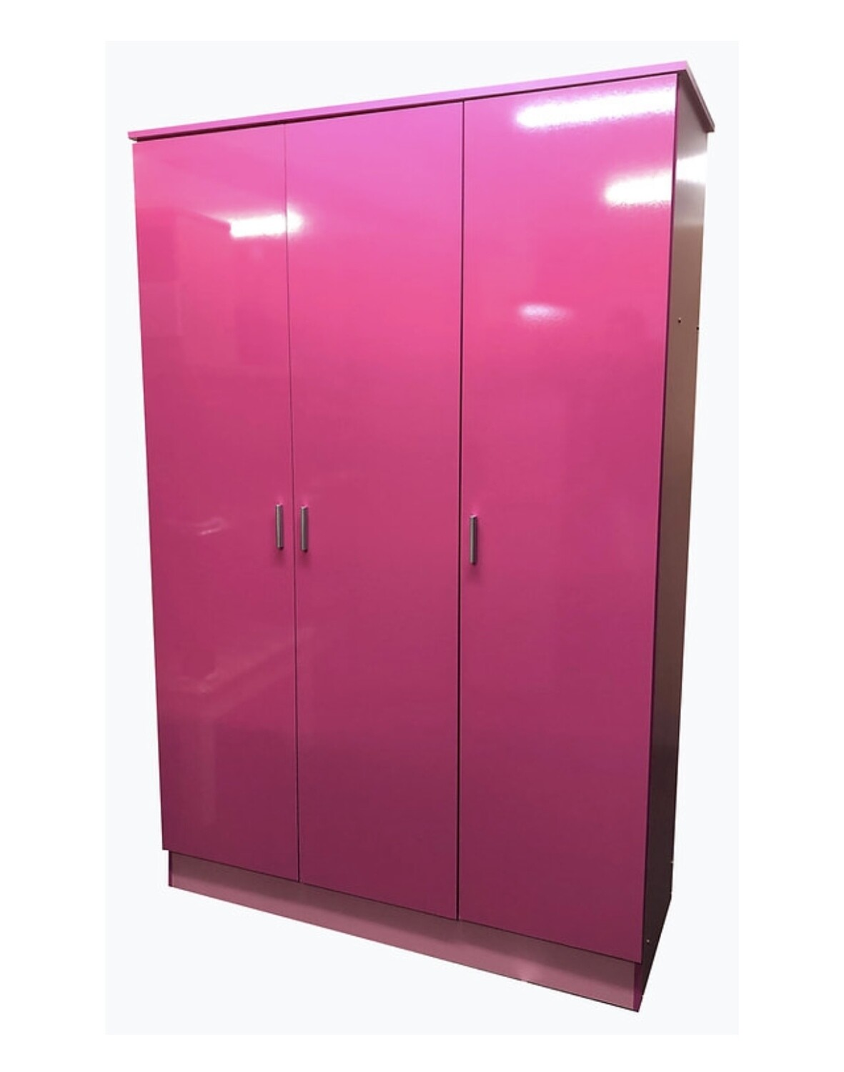 Alayna High Gloss 3 door Wardrobe