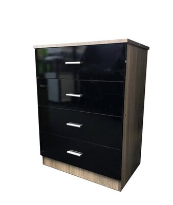 Alayna High gloss 4 Drawer Chest