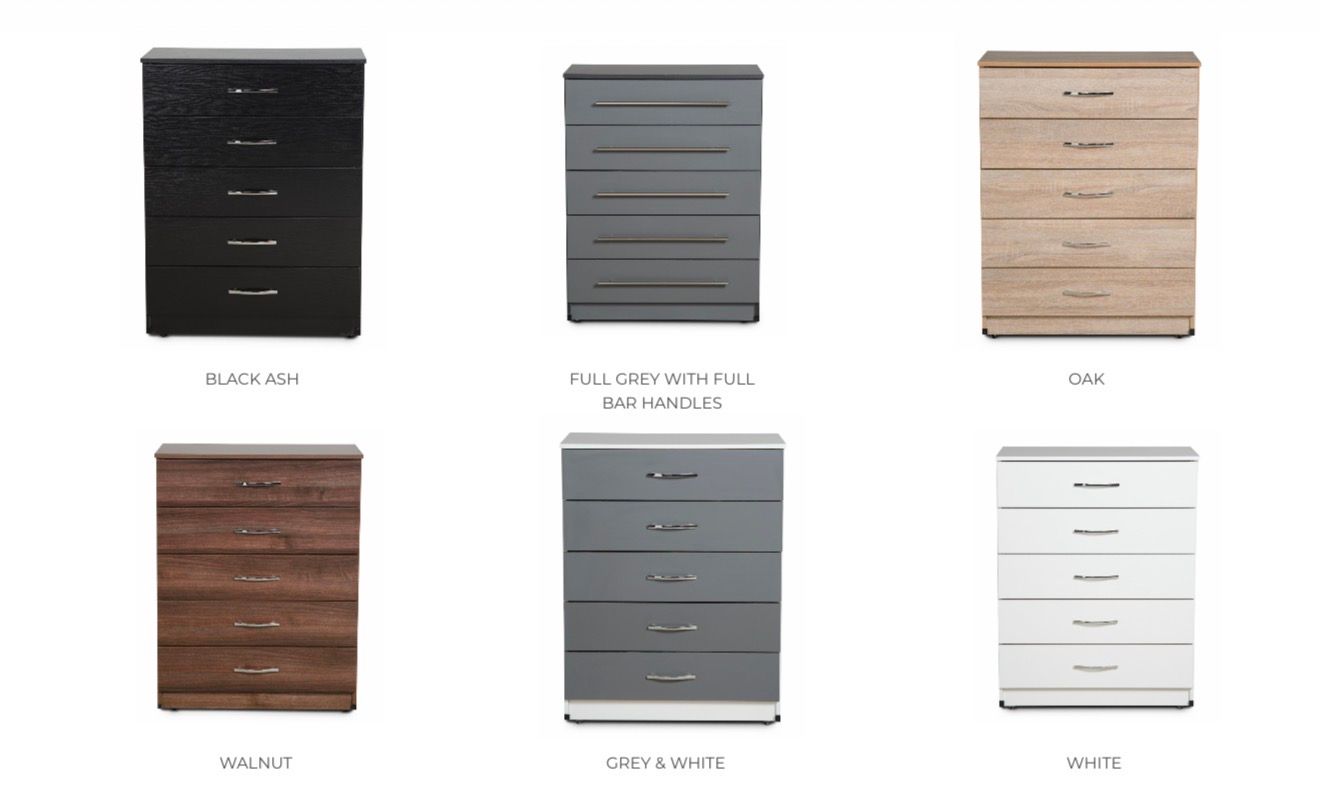 Belfast Chest of 5 Drawers
