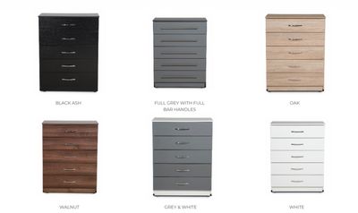 Belfast Chest of 5 Drawers