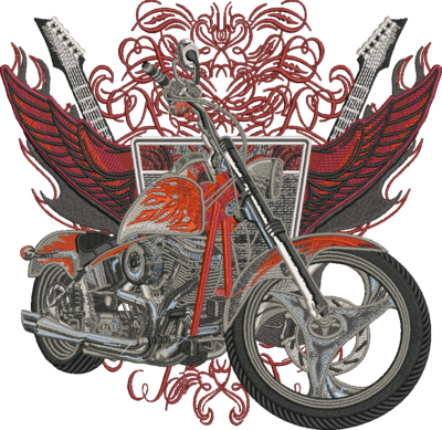 Custom Chopper Motorcycle
