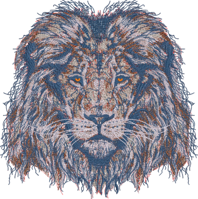 Embroidery Art Majestic Lion