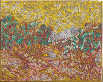 Embroidery Art Olive Trees - Van Gogh