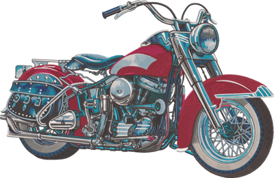 Embroidery Art Classic Motorcycle XL
