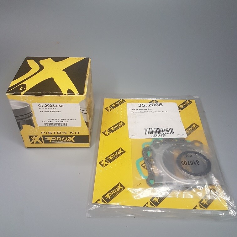 SET: Prox piston kit + Top end gasket set Yamaha YB/PW80 83-06 SET: Prox piston kit + Top end gasket set Yamaha YB/PW80 83-06