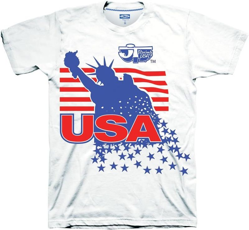 JT Racing T-shirt USA White Liberty  (NEW)