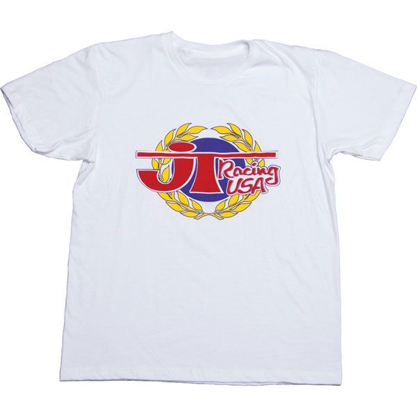JT Racing USA VICTORY Shirt Short Sleeve White XL BIG LOGO new size M