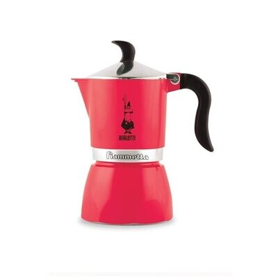 Кофеварка гейзерная Bialetti Fiametta Red (0.12 л), на 3 чашки, красная