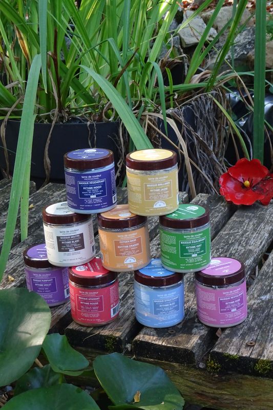 Masque terre de couleur