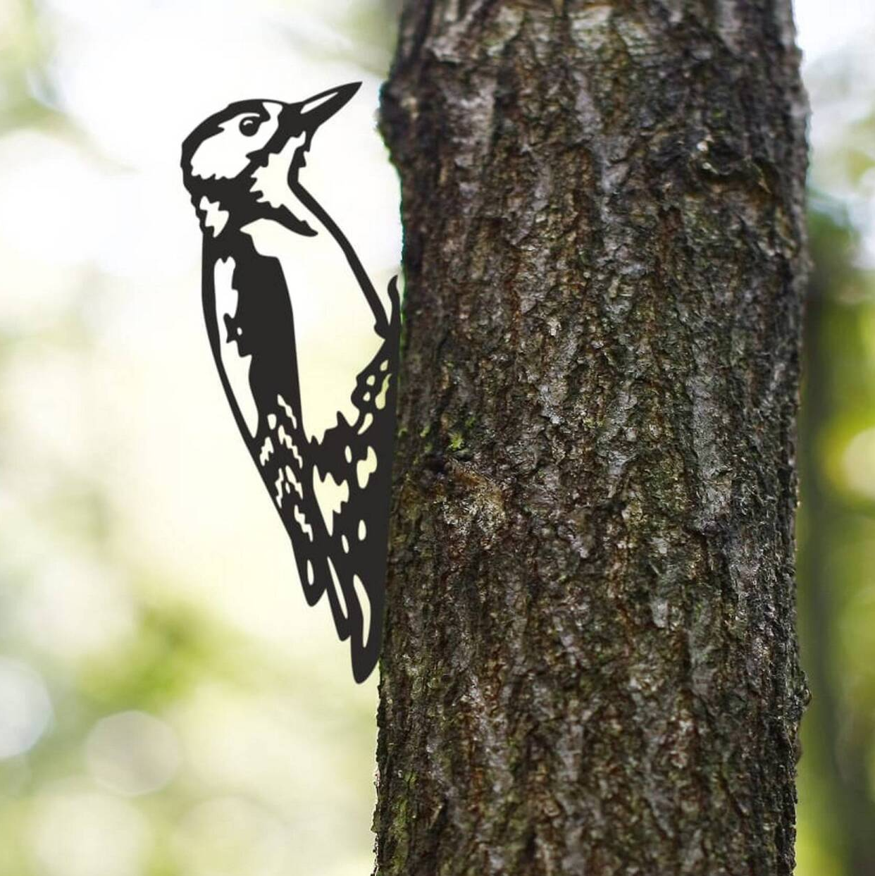 Specht van cortenstaal