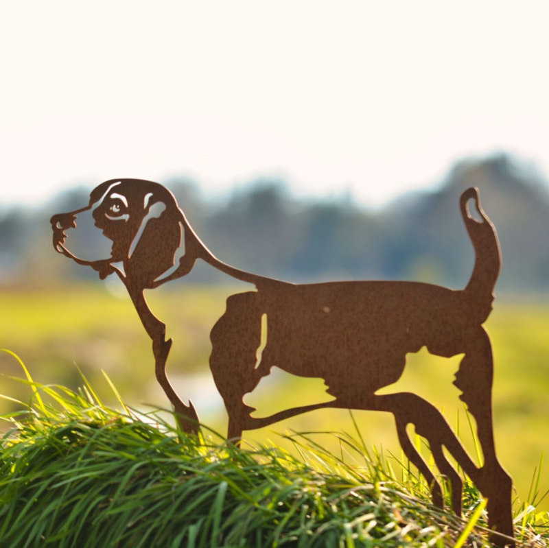 Beagle van cortenstaal