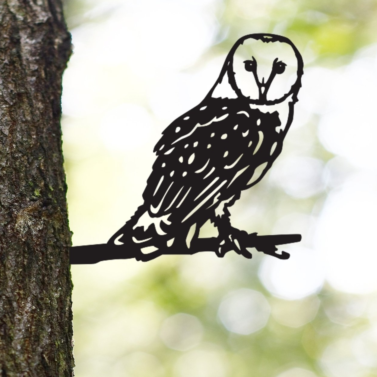 Uil - kerkuil van cortenstaal