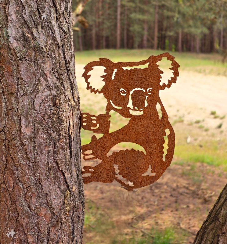 Koala van cortenstaal