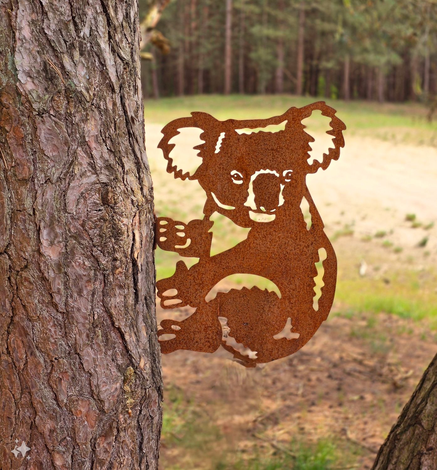 Koala van cortenstaal
